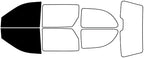 Rvinyl Window Tint Kit Compatible with Dodge Caravan 2001-2007 - Black 5% - Single Ply No Bubble Film - Do it Yourself Vehicle Front Precut Kit
