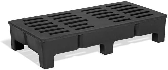 PolyMight Heavy-Duty Plastic Poly Dunnage Rack for Warehouses and Commercial Industrial Storage 60" x 30" x 12" with 2500 lb Capacity