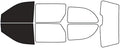 Rvinyl Window Tint Kit Compatible with Dodge Caravan 2001-2007 - Black 20% - Single Ply No Bubble Film - Do it Yourself Vehicle Front Precut Kit