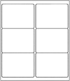 Coopaty 200 Sheets FBA Adderss Labels, 6 per Sheet 3-1/3" x 4" Label Stickers for Laser & Inkjet Printers, 6 Up Shipping Labels, 1200 Printable White Sticker Paper