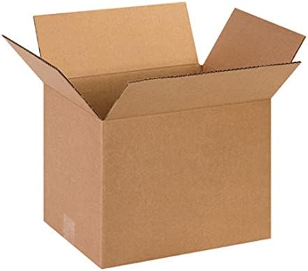Secure Seal - 13x10x10 Pack of 100 Corrugated Cardboard Packing Shipping Mailing Moving Carton Boxes