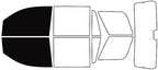 Rvinyl Window Tint Kit Compatible with Chevrolet Tahoe 2015-2020 - Black 5% - Single Ply No Bubble Film - Do it Yourself Vehicle Front Precut Kit