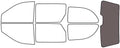 Rvinyl Window Tint Kit Compatible with Dodge Caravan 2001-2007 - Rear Windshield Precut Kit - 35%