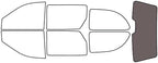 Rvinyl Window Tint Kit Compatible with Dodge Caravan 2001-2007 - Rear Windshield Precut Kit - 35%
