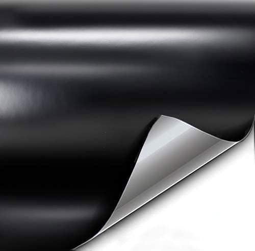 VViViD+ Satin Black Premium Adhesive Vinyl Wrap Film (2.5ft x 5ft)