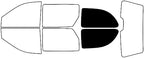 Rvinyl Window Tint Kit Compatible with Dodge Caravan 2001-2007 - Black 5% - Single Ply No Bubble Film - Do it Yourself Vehicle Cargo Precut Kit
