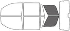 Rvinyl Window Tint Kit Compatible with Chevrolet Tahoe 2015-2020 - Cargo Precut Kit - 35%