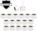 Mini Stretch Wrap for Packing with Handles, 18 Pack, 3 Inch x 1000 Feet, 50 Gauge Durable Clear Plastic wrap for Moving, Packing wrap Plastic roll Also a Furniture Wrap