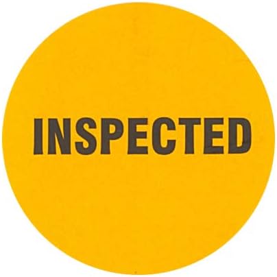 2" Round Labels, Inventory Control/Date Labels, 500 Per Roll (Inspected)