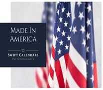 32" x 48" SwiftGlimpse 2026 Wall Calendar Erasable Jumbo XL Wet & Dry Erase Laminated 12 Month Annual Yearly Wall Planner, Reversible, Horizontal/Vertical, Maroon