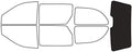 Rvinyl Window Tint Kit Compatible with Dodge Caravan 2001-2007 - Rear Windshield Precut Kit - 20%