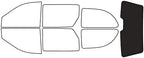 Rvinyl Window Tint Kit Compatible with Dodge Caravan 2001-2007 - Rear Windshield Precut Kit - 20%