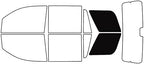 Rvinyl Window Tint Kit Compatible with Chevrolet Tahoe 2015-2020 - Black 5% - Single Ply No Bubble Film - Do it Yourself Vehicle Cargo Precut Kit