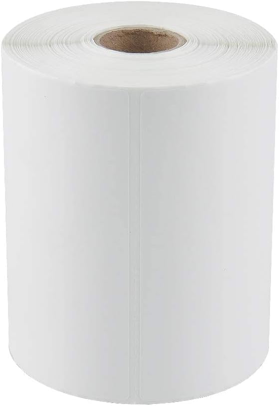 L Liked 1000 PCS 4"x 6" Direct Thermal Labels Strong Adhesive White Perforated Shipping Label, Compatible with Zebra, Rollo, Jadens, Nelko, 250 Labels per Roll, 4 Rolls