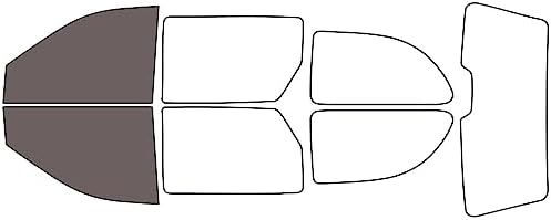 Rvinyl Window Tint Kit Compatible with Dodge Caravan 2001-2007 - Front Precut Kit - 35%