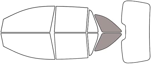Rvinyl Window Tint Kit Compatible with Ford Edge 2007-2014 - Cargo - 50%