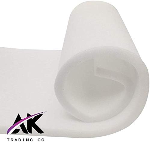 AK Trading CO. AK-Trading Upholstery Medium Density 4"" Height x 24"" Width x 72"" Length-Home or Commercial Use Seat Replacement Cushion-Made in USA Foam (FOAM-MD-4x24x72)
