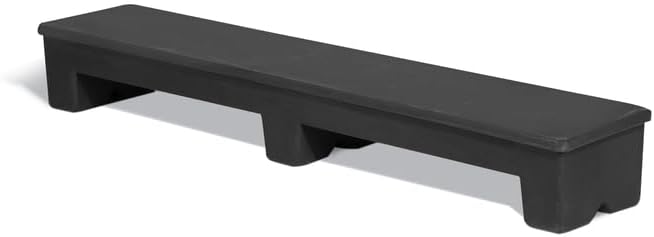 Slim Jim DUN5016 Narrow Heavy-Duty Plastic Poly Dunnage Rack for Warehouses and Commercial Storage 60" x 12" x 8" with 1000 lb Capacity | For Storage, Warehouses, Merchandising