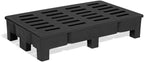 PolyMight Heavy-Duty Plastic Poly Dunnage Rack for Warehouses and Commercial Industrial Storage 60" x 36" x 12" with 2500 lb Capacity | For Wareshouses, Storage, and Merchandising