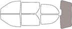 Rvinyl Window Tint Kit Compatible with Dodge Caravan 2001-2007 - Rear Windshield Precut Kit - 50%