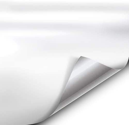 VViViD+ Satin Finish Premium Adhesive Vinyl Wrap Film (1/2ft x 5ft (White))