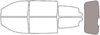 Rvinyl Window Tint Kit Compatible with Dodge Grand Caravan 2008-2020 - Rear Windshield Precut Kit - 50%