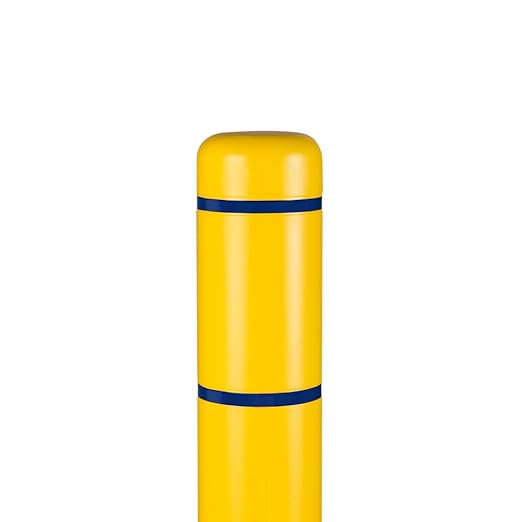 BollardGard 7" x 52" Bollard Cover Yellow - Innoplast (Yellow Blue Tape)