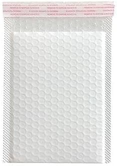 Water Resistant Bubble Envelope Mailers [500 Pack] 6 inch x 9 inch #0 White Poly Padded Shipping Envelopes Self Sealing Cushioned Packaging Bags