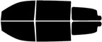 Rvinyl Window Tint Kit Compatible with Dodge Grand Caravan 2008-2020 - Black 5% - Single Ply No Bubble Film - Do it Yourself Vehicle Complete Precut Kit