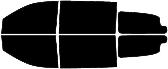Rvinyl Window Tint Kit Compatible with Dodge Grand Caravan 2008-2020 - Black 5% - Single Ply No Bubble Film - Do it Yourself Vehicle Complete Precut Kit