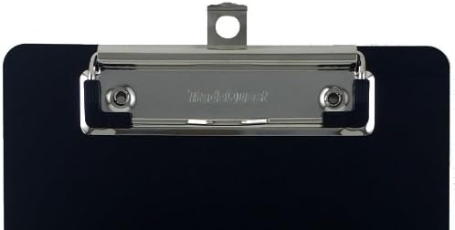 Trade Quest Memo Clipboard 6'' x 9'' Low Profile Clip Plastic (6-Pack) (Black)