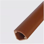 Self-Adhesive PVC Corner Cord Cover, Black Cable Floor Strip Protector for Home & Office, Wire Hider & Management Solution, Mounted Wire Channels (NO.3)