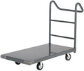 Global Industrial Platform Truck w/Steel Deck, 5" Rubber Casters with Ergo Handle, 60 x 30, 1400 Lb. Capacity