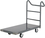 Global Industrial Platform Truck w/Steel Deck, 5" Rubber Casters with Ergo Handle, 60 x 30, 1400 Lb. Capacity