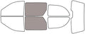 Rvinyl Window Tint Kit Compatible with Dodge Caravan 2001-2007 - Back Precut Kit - 50%