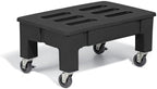 PolyMight Mobile Heavy-Duty Poly Dunnage Rack with Caster Wheels for Warehouses and Commercial Industrial Storage 36" x 22" x 16" with 600 lb Capacity