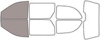 Rvinyl Window Tint Kit Compatible with Dodge Caravan 2001-2007 - Front Precut Kit - 50%