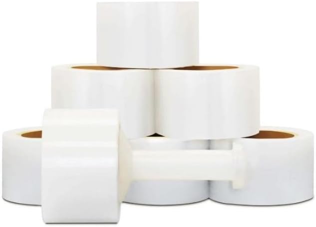 Mini Stretch Wrap for Packing with Handles, 18 Pack, 3 Inch x 1000 Feet, 50 Gauge Durable Clear Plastic wrap for Moving, Packing wrap Plastic roll Also a Furniture Wrap