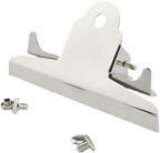 HAHIYO 3.94 Inches Metal Silver Clipboard Clips Butterfly-Shaped Clipboard Hardware Secure Grip Mountable Sturdy Springs with Rivets Document File Wood Plastic Clips Board for Office School Home, 3P