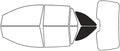 Rvinyl Window Tint Kit Compatible with Ford Edge 2007-2014 - Cargo - 20%