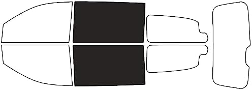 Rvinyl Window Tint Kit Compatible with Dodge Grand Caravan 2008-2020 - Back Precut Kit - 20%
