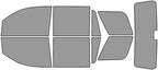 Rvinyl Window Tint Kit Compatible with Chevrolet Tahoe 2015-2020 - Complete Precut Kit - 50%