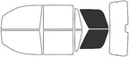 Rvinyl Window Tint Kit Compatible with Chevrolet Tahoe 2015-2020 - Cargo Precut Kit - 20%