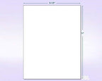 NextDayLabels - 8-1/2 x 11 Neon Color High Light Fluorescent Labels for Laser & Inkjet Printer (Orange Fluorescent, 8.5" x 11" - 1 Per Page | 100 Labels)
