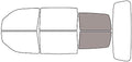 Rvinyl Window Tint Kit Compatible with Dodge Nitro 2007-2011 - Cargo - 50%