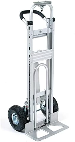 Global Industrial Aluminum 3-in-1 Convertible Hand Truck with Pneumatic Wheels