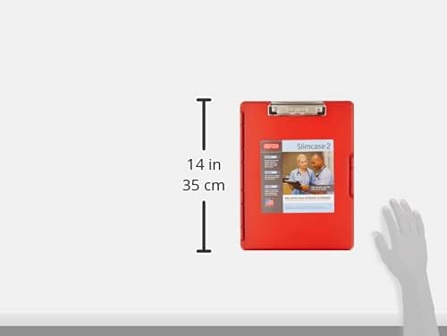 Dexas Slimcase 2 Plastic Clipboard with Storage and Side Opening