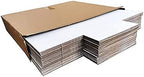 50 Pack,vinyl record mailer Corrugated Mailer,12.5x12.5x2inch, Easy-Fold Shipping Box, White,Height Adjustable,Comic book mailer,