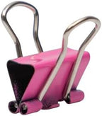 JAM PAPER Colorful Binder Clips - Extra Small - 3/5 Inch (15 mm) - Pink Binderclips - 30/Pack