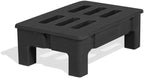 PolyMight Heavy-Duty Plastic Poly Dunnage Rack for Warehouses and Commercial Industrial Storage 36" x 22" x 12" with 1200 lb Capacity | For Wareshouse, Storage, and Merchandising